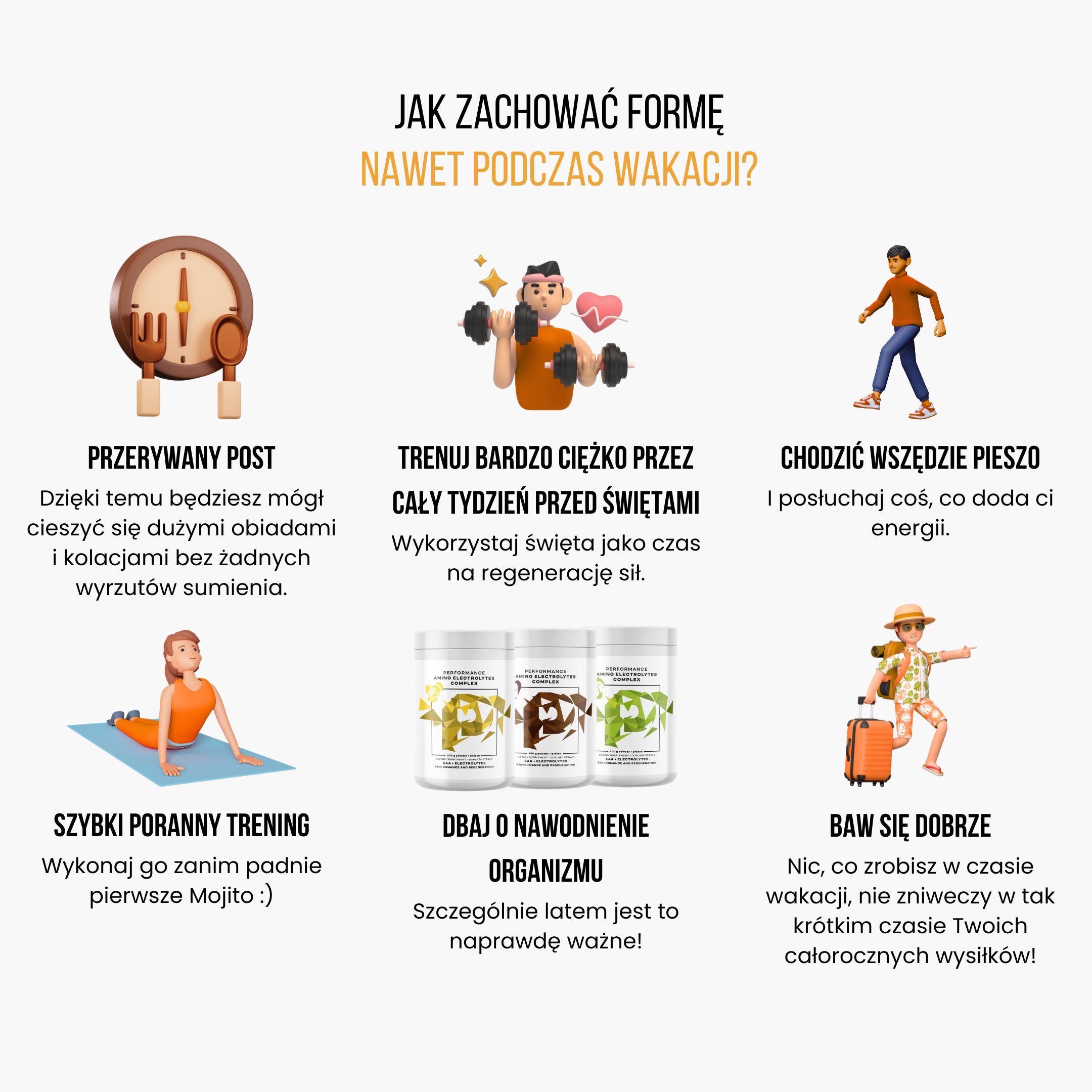 BrainMax Performance Amino Electrolytes Complex, EAA + Elektrolyty, 600g Příchuť: Tropic Obrázek
