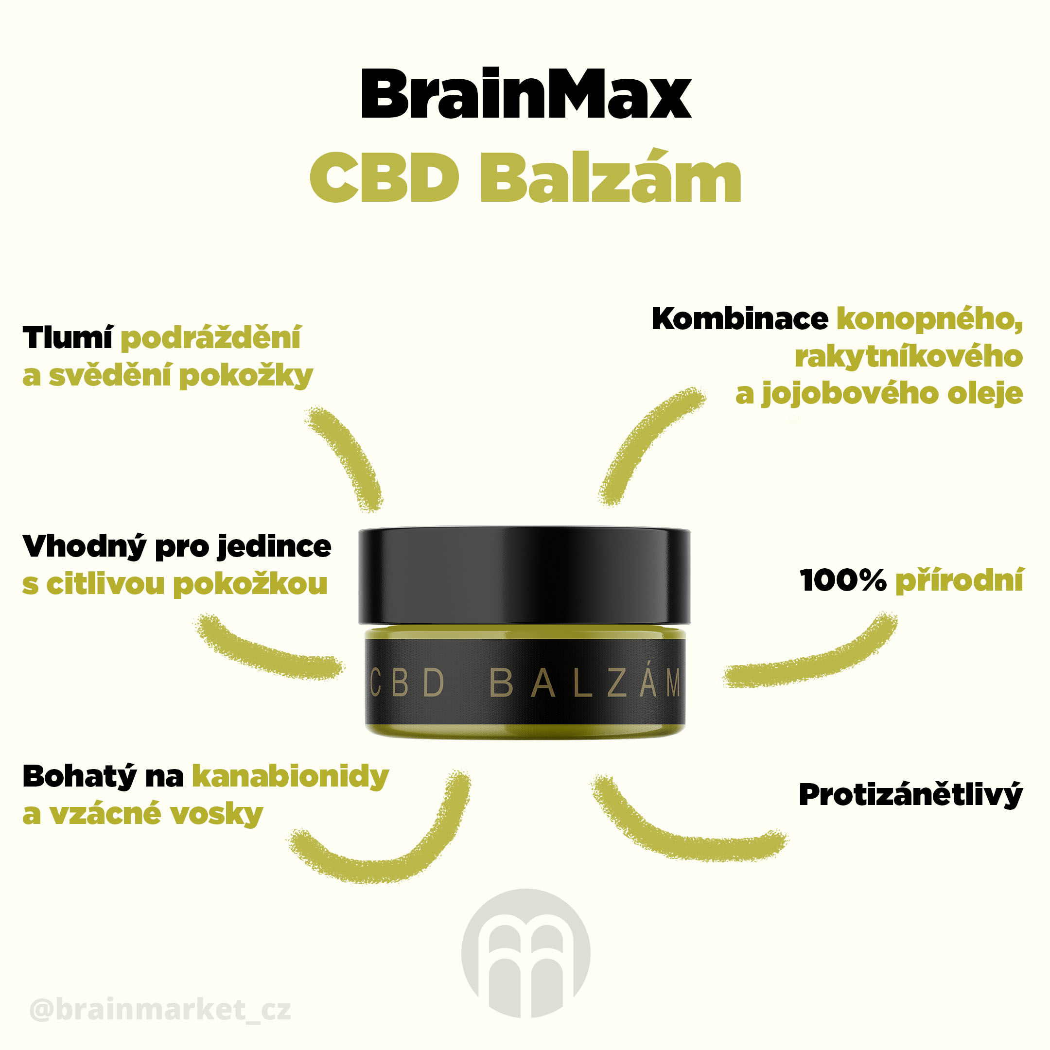 BrainMax CéBéDé balzám, 50 ml Obrázek