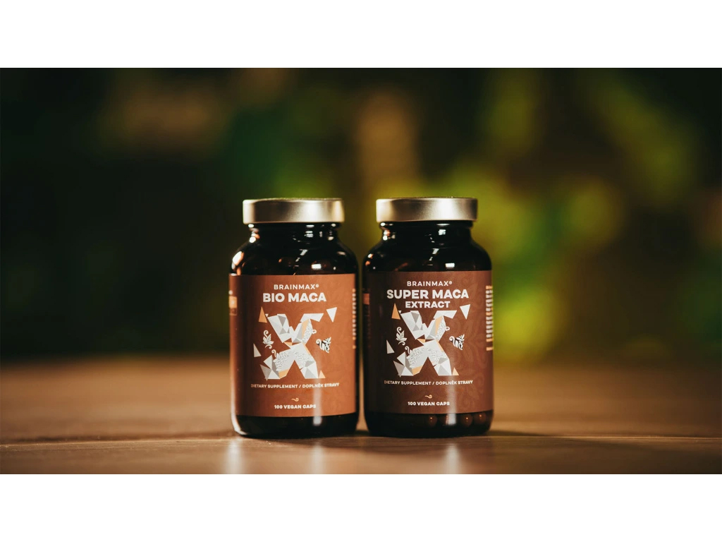 BrainMax Super Maca extrakt, 700 mg, 100 rostlinných kapslí Obrázek