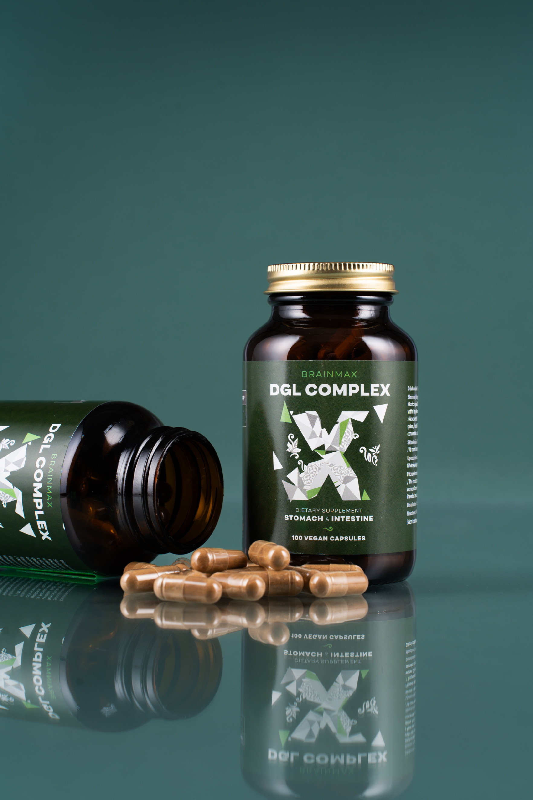 BrainMax DGL Complex (Deglycyrrhizinovaná lékořice), 100 rostlinných kapslí Obrázek