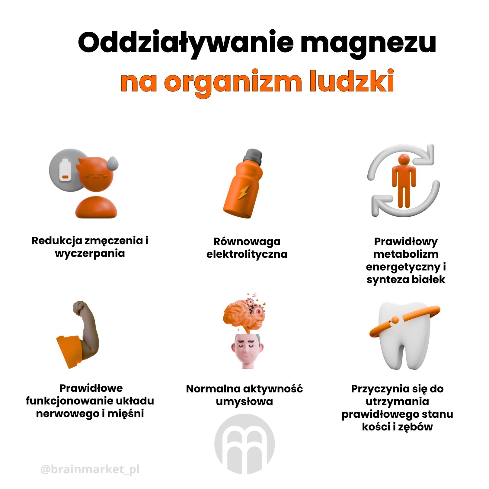 BrainMax Energy Magnesium, 1000 mg, 200 kapslí (Magnesium Malate - Hořčík malát, 164 mg) Obrázek