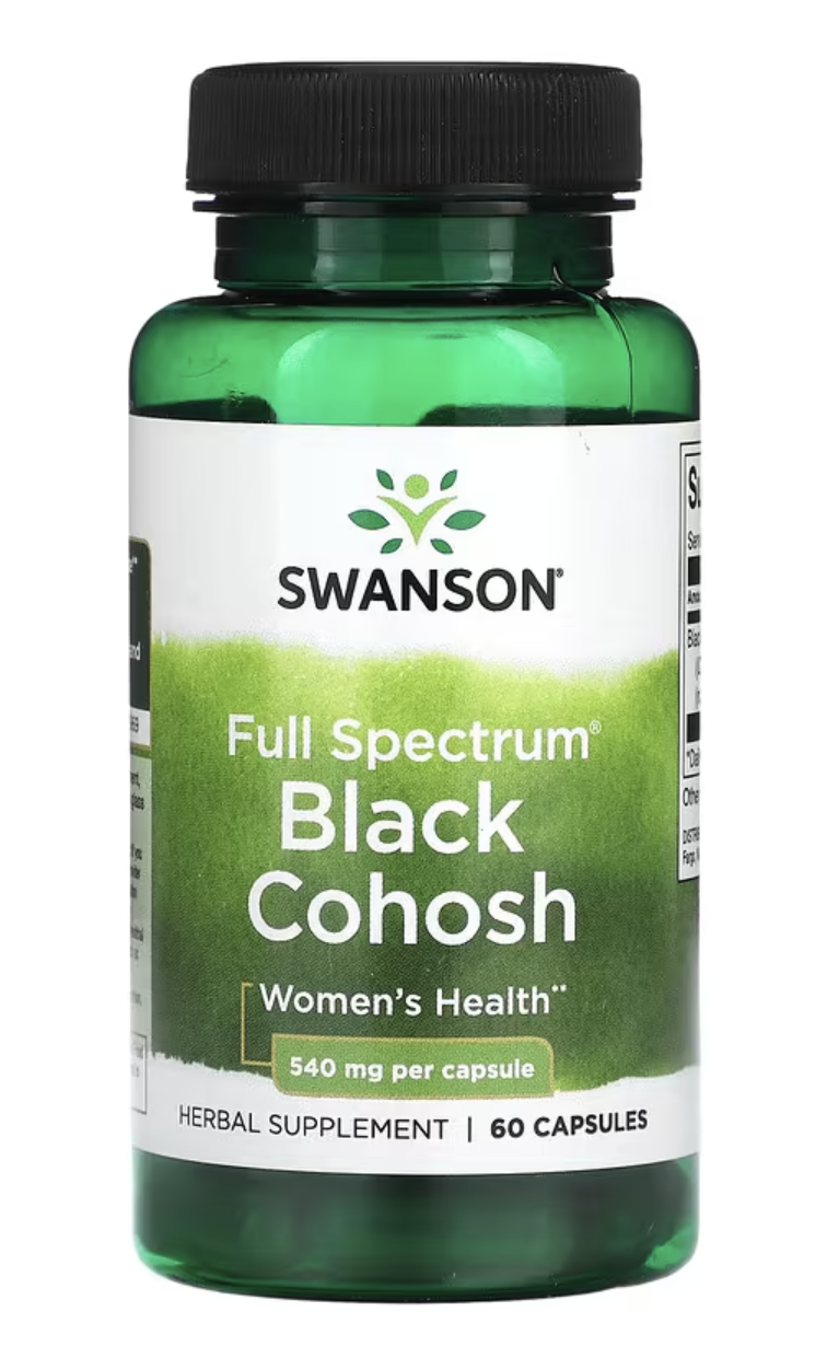 Swanson Full Spectrum Black Cohosh, 540 mg, 60 kapslí