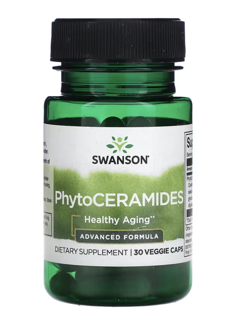 Swanson PhytoCERAMIDES, ceramidy, 30 rostlinných kapslí