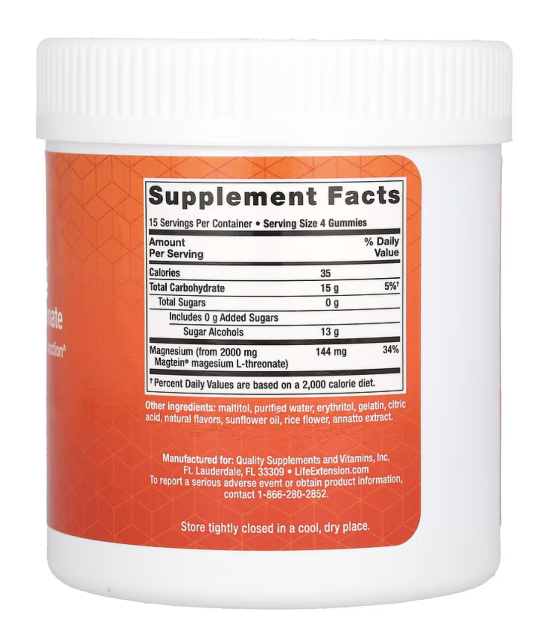 Life Extension Neuro-Mag® Magnesium L-Threonate (magnesium L-treonát), 60 gumových bonbónů Obrázek