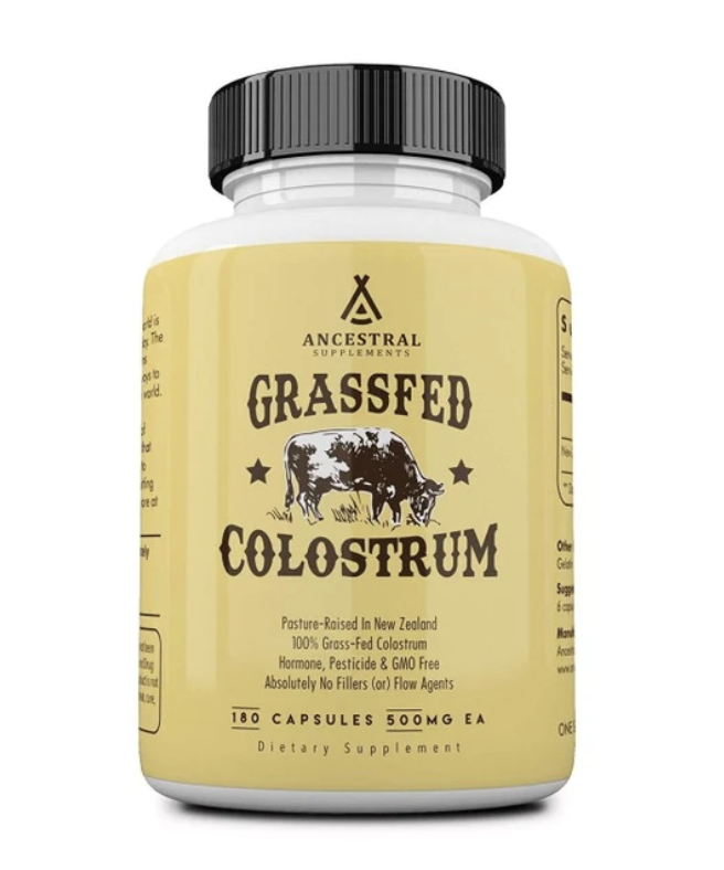 Ancestral Supplements, Grass-fed Beef Colostrum, kravské kolostrum, 180 kapslí, 30 dávek