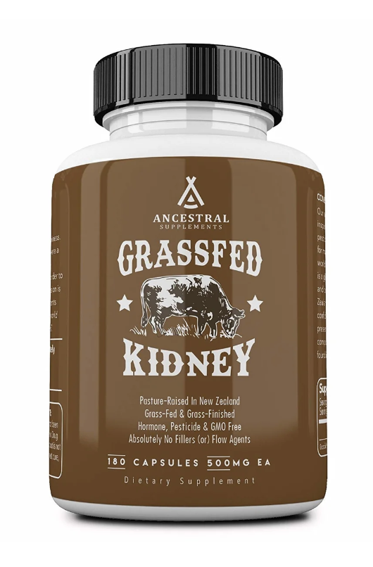 Newtraceuticals Ancestral Supplements, Grass-fed Kidney, zdraví ledvin, 180 kapslí, 30 dávek