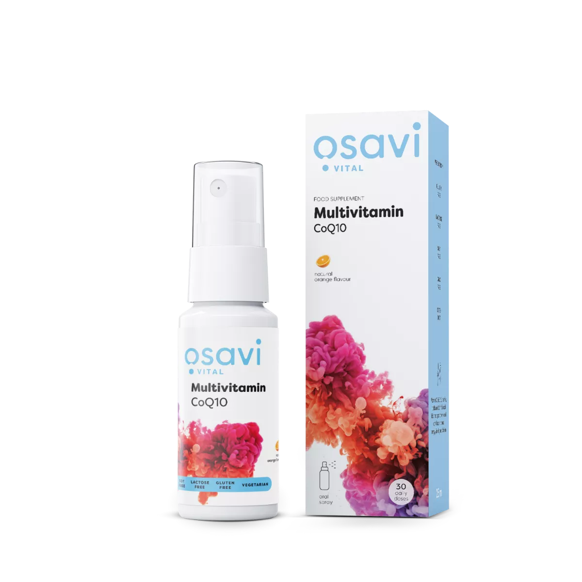 Osavi Multivitamin CoQ10 szájspray, Multivitamin koenzim Q10 szájspray, narancs, 25 ml