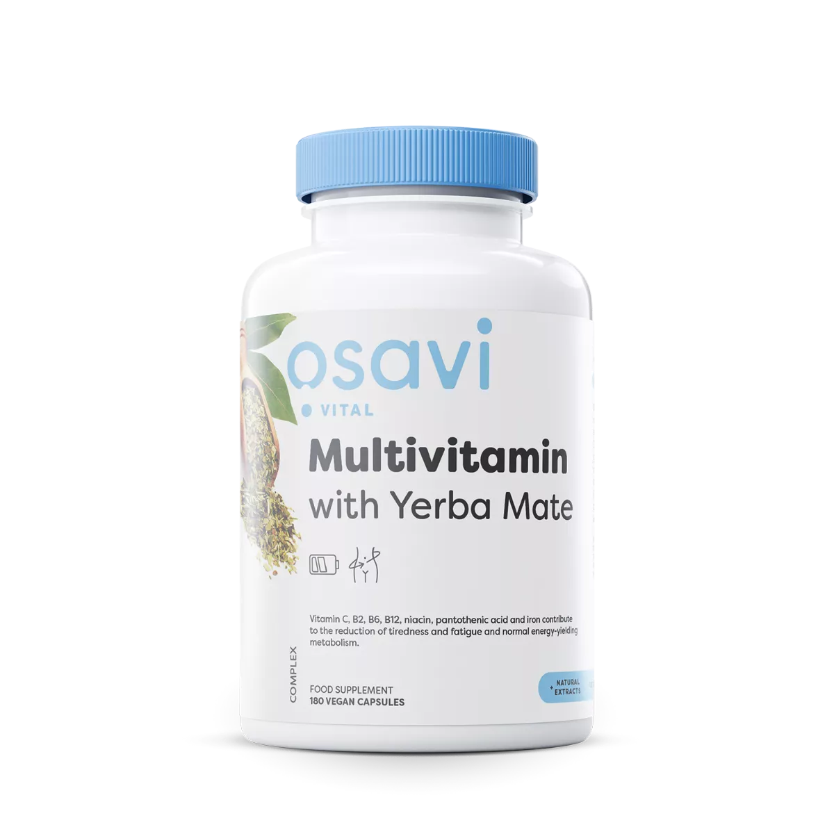 Osavi Multivitamin Yerba Mate-vel, Multivitamin Yerba Mate-vel, 180 növényi kapszula