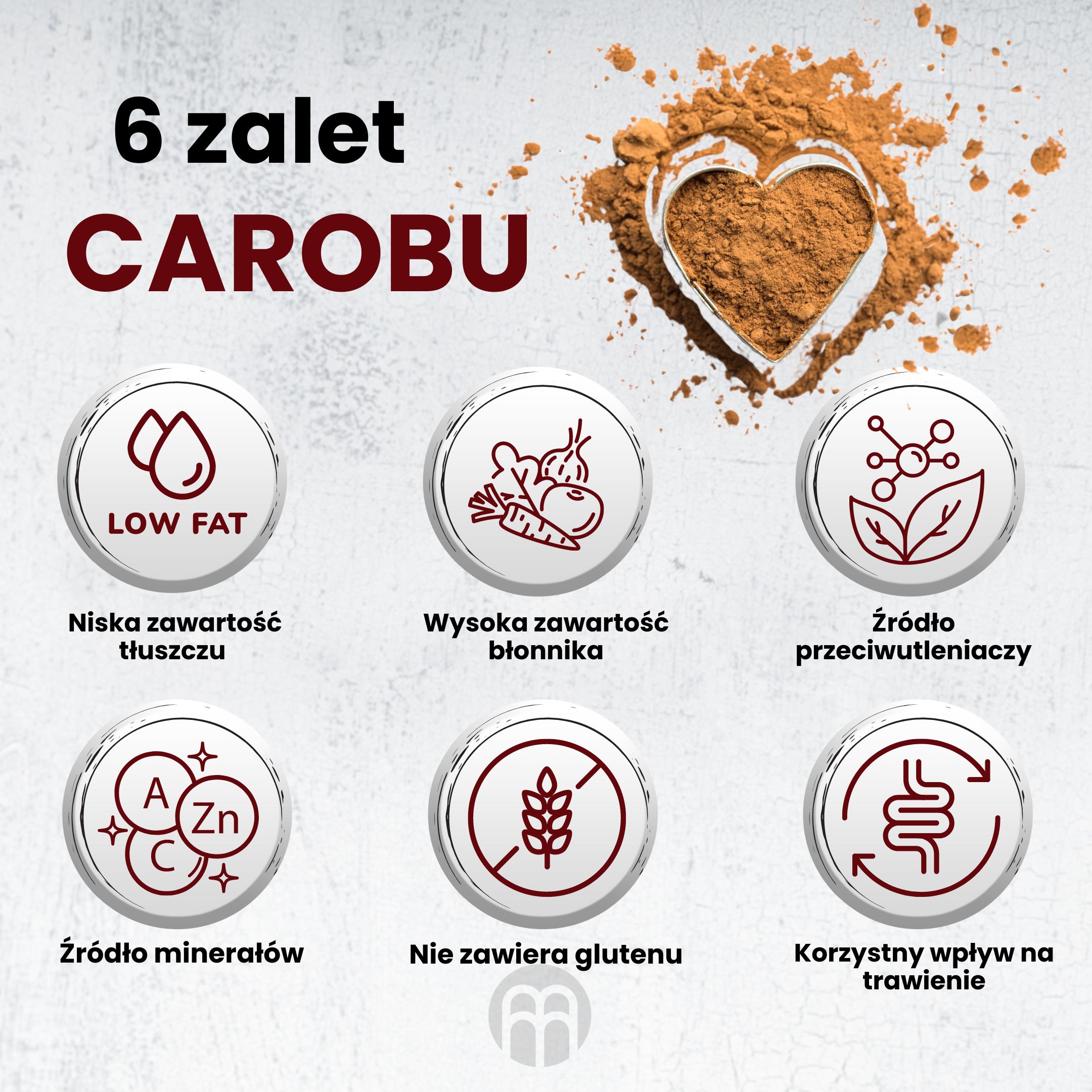 BrainMax Pure Carob (Karob) BIO, 200 g Obrázek