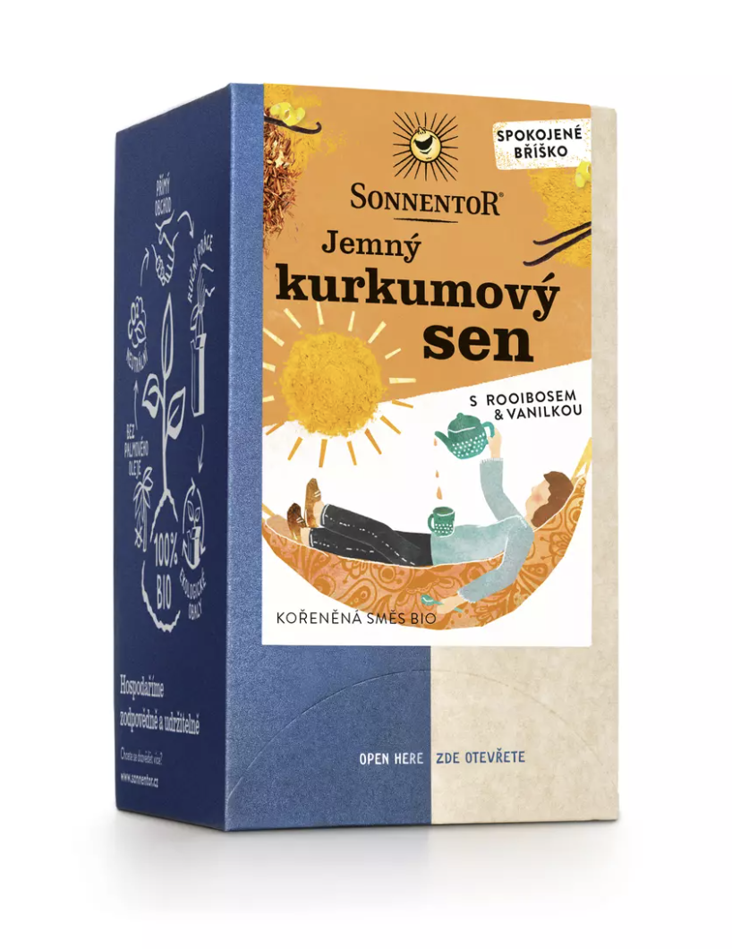 Sonnentor Jemný kurkumový sen čaj BIO 18 sáčků Obrázek