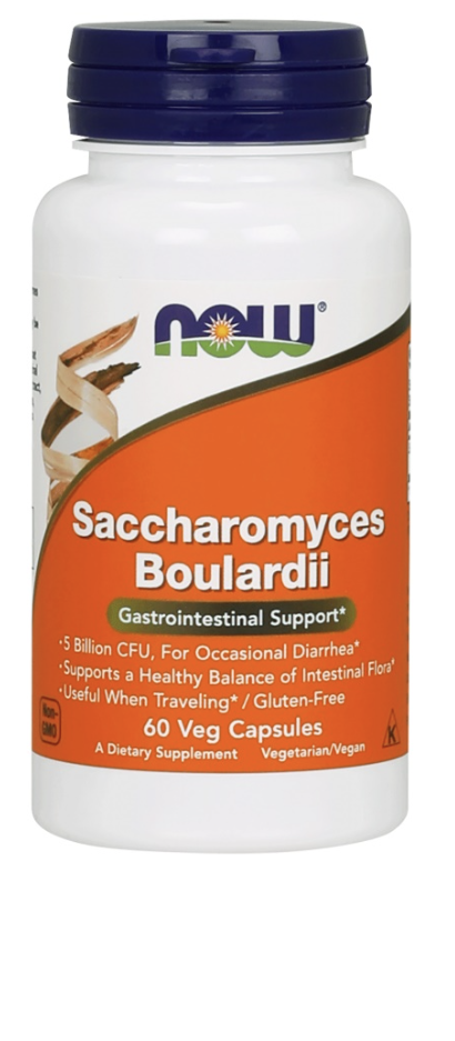 Now Saccharomyces Boulardii 5 miliard CFU 60 rostlinných kapslí Obrázek