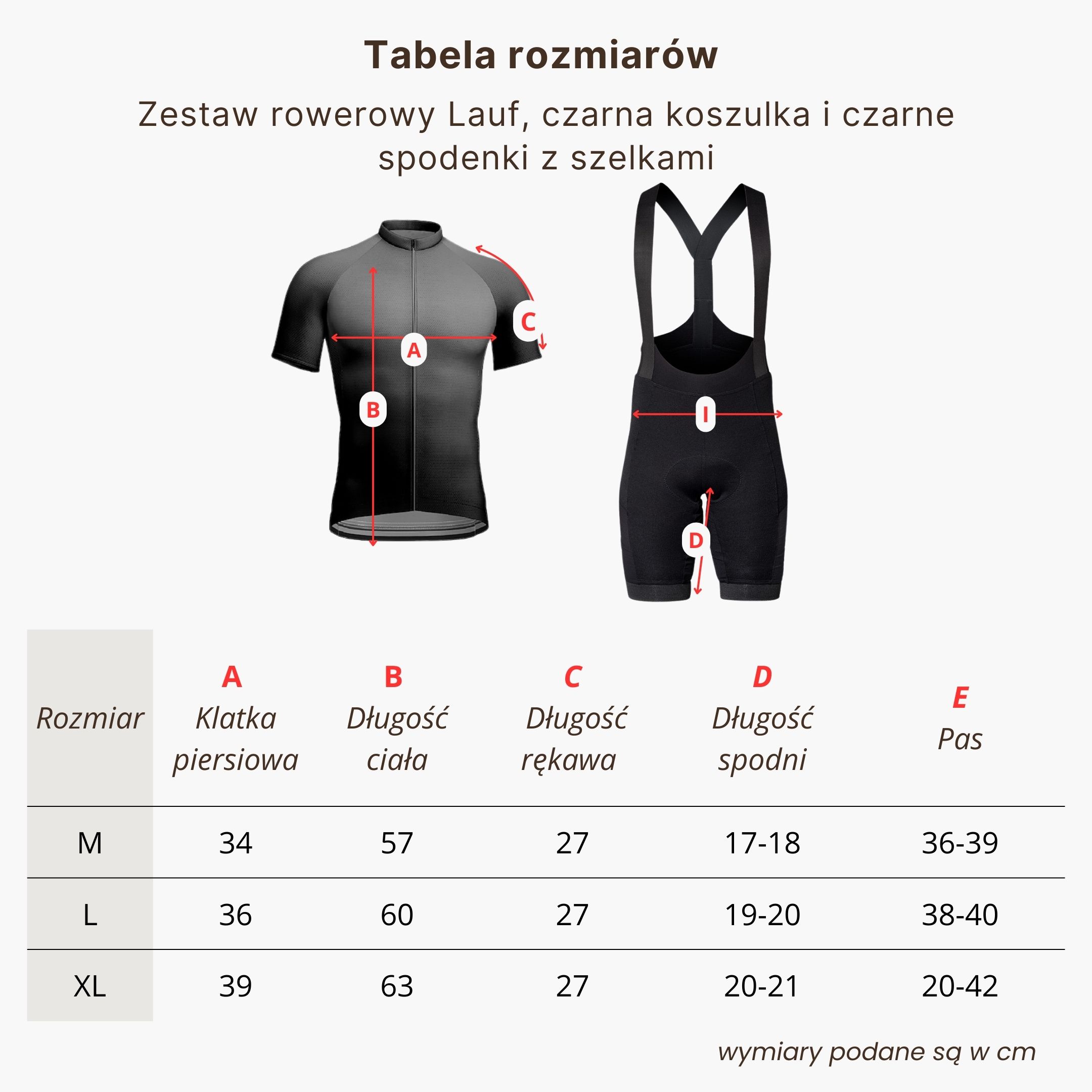 BrainMax LAUF cyklistický set, dres a kraťasy, černý Velikost: L Obrázek