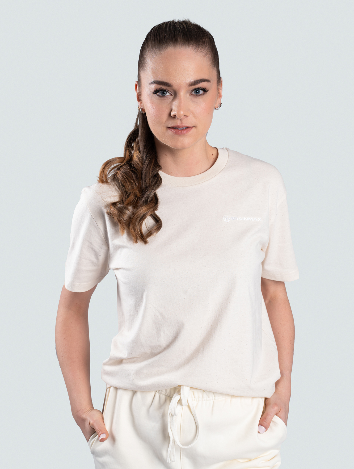 BrainMax Creator 2.0, unisex béžové triko, lehké, BIO bavlna Velikost: S Obrázek