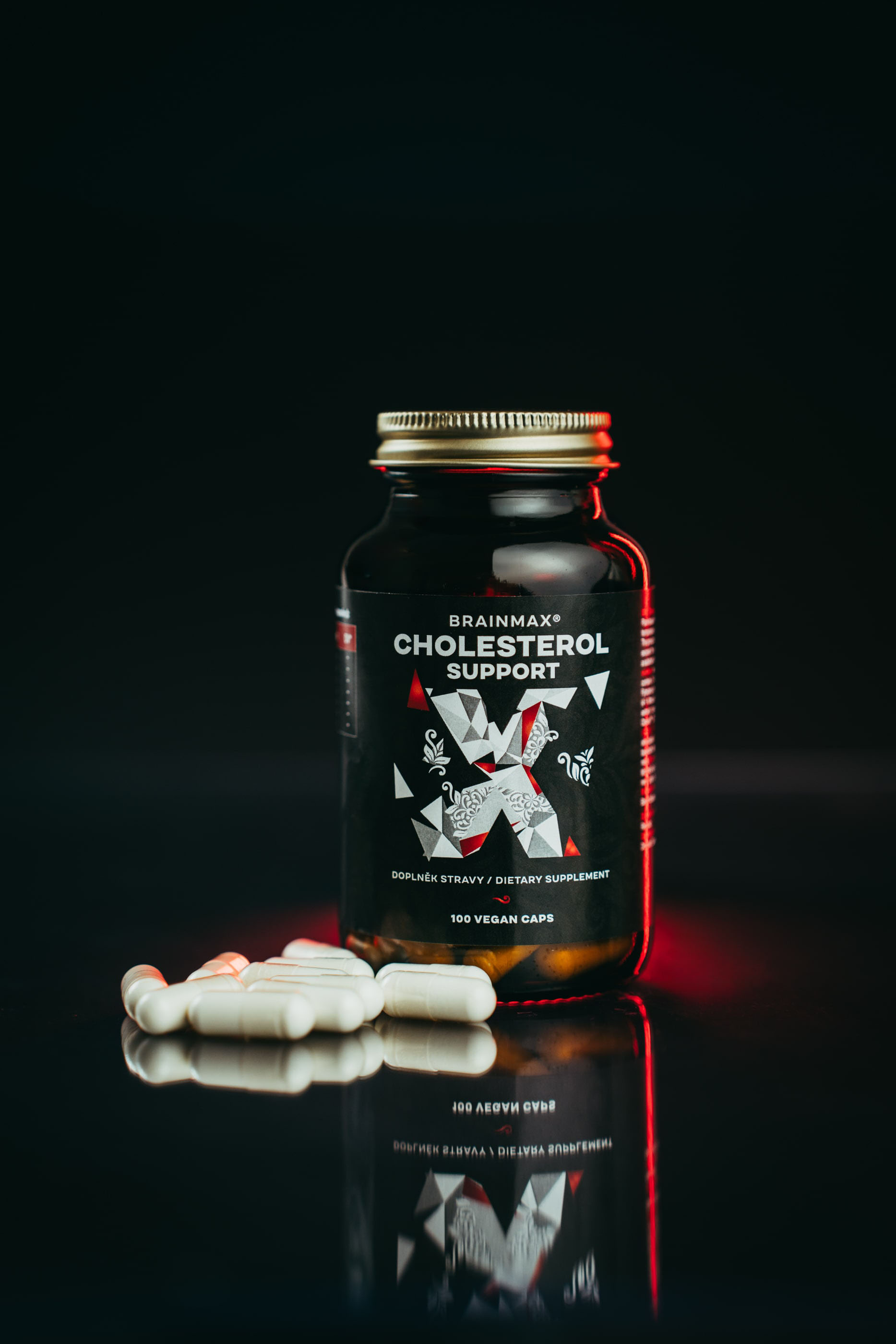 BrainMax Cholesterol Support, Řešení Cholesterolu, 100 rostlinných kapslí Obrázek