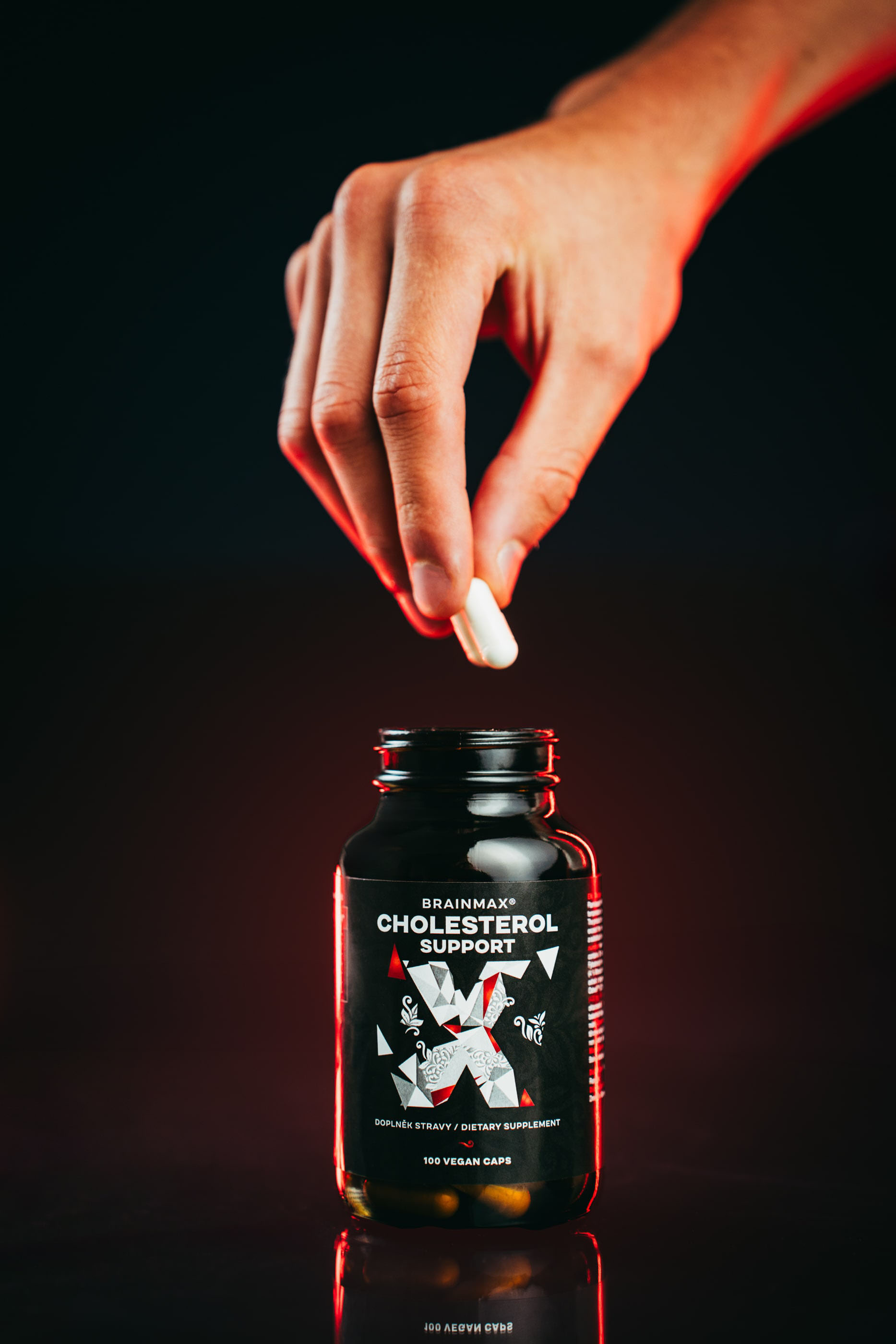BrainMax Cholesterol Support, Řešení Cholesterolu, 100 rostlinných kapslí Obrázek