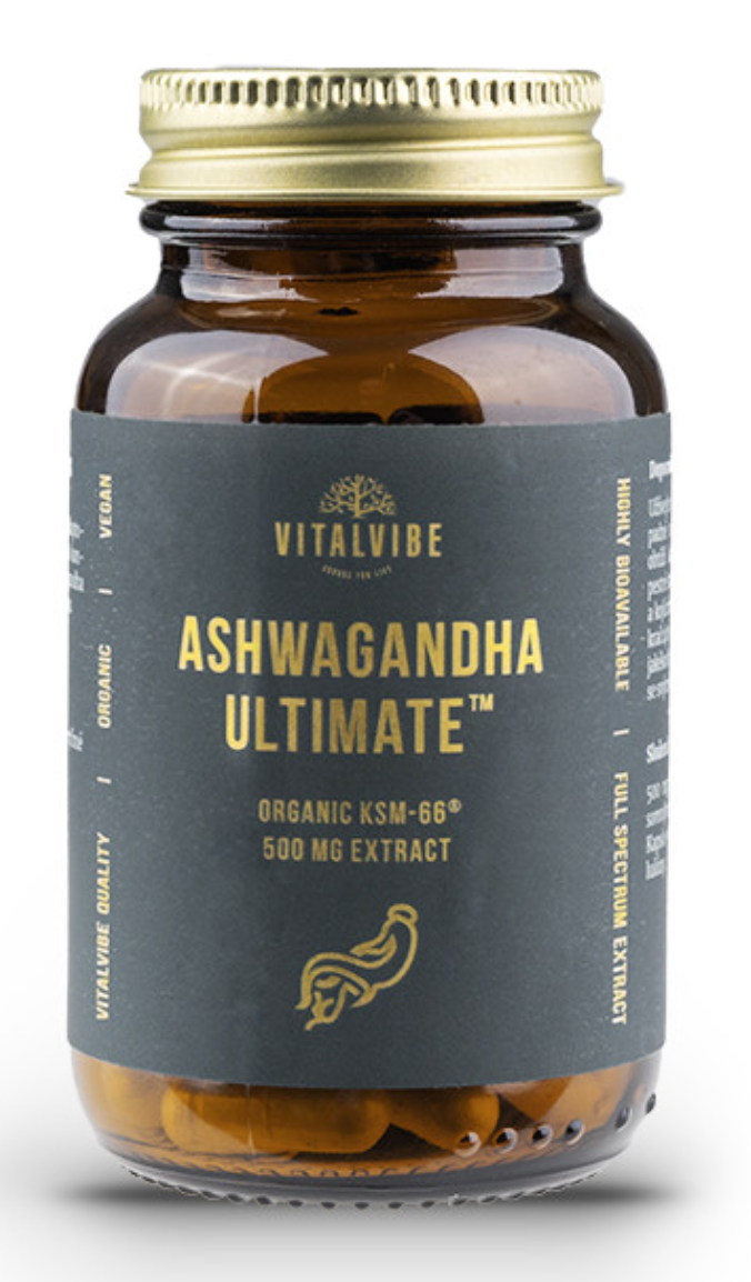 Vitalvibe Ashwagandha Ultimate 500 mg BIO 60 kapslí Obrázek