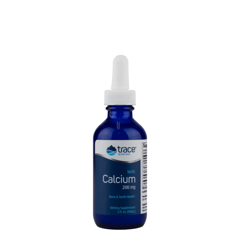 Trace Minerals Ionic Calcium, Ionizovaný vápník, 200 mg, 59 ml Obrázek