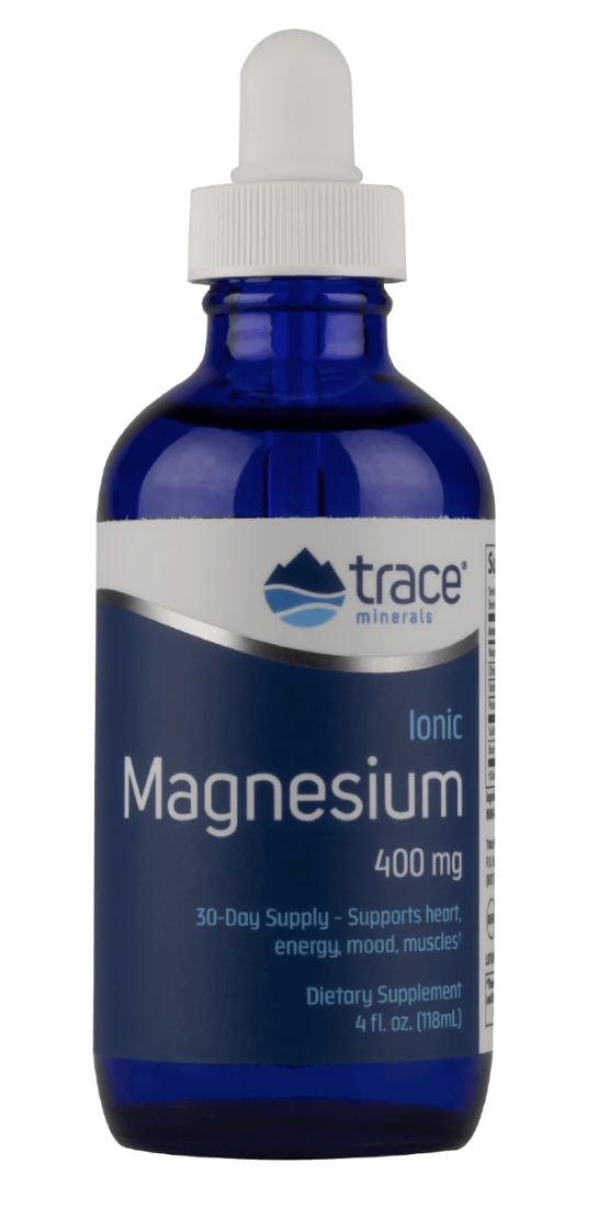 Trace Minerals Ionic Magnesium, Ionizovaný hořčík, 400 mg, 118 ml Obrázek