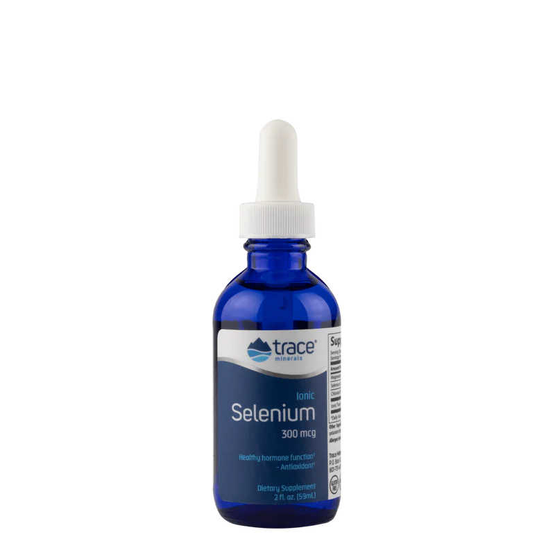 Trace Minerals Ionic Selenium, Ionizovaný selen, 300 mcg, 59 ml Obrázek