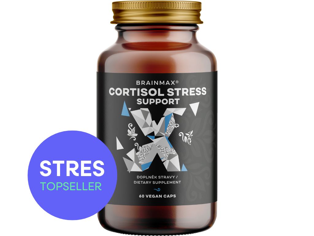 BrainMax Cortisol Stress Support, 90 rostlinných kapslí Obrázek