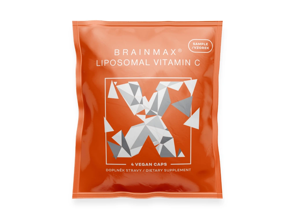 BrainMax Liposomal Vitamin C UPGRADE, Liposomalna Witamina C, 500 mg, 4 kapsułki roślinne, PRÓBKA