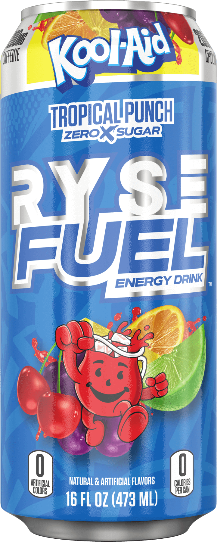RYSE Fuel Energy Drink, Energetický drink, Kool-Aid Tropical Punch, 473 ml Obrázek