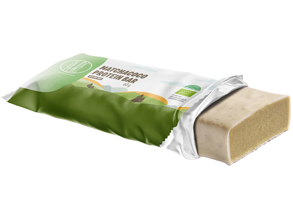 BrainMax Pure Protein Bar, Proteinová tyčinka, MatchaCoco, BIO, 60 g Obrázek