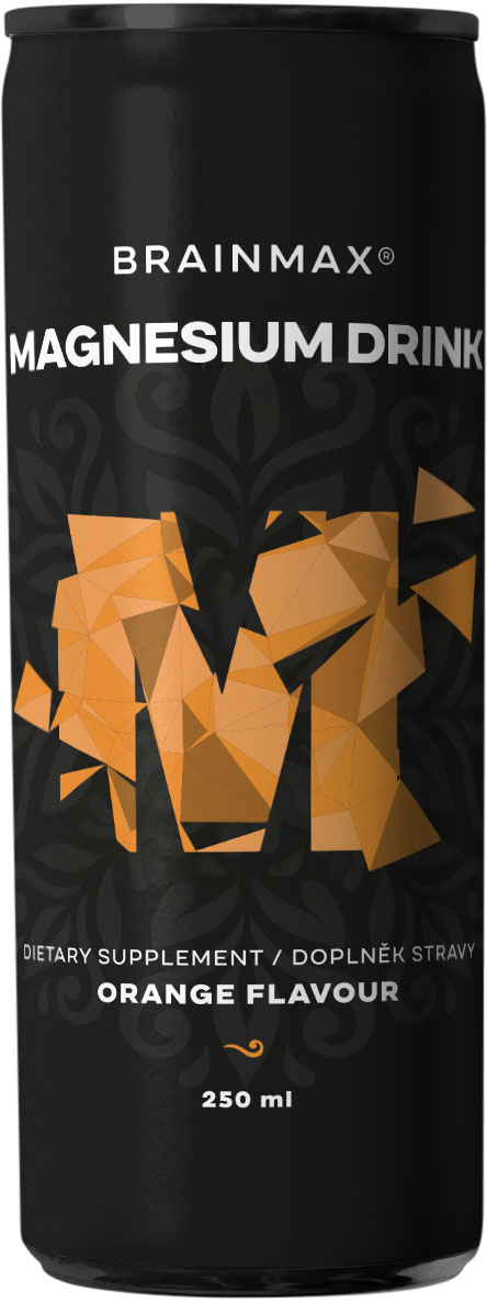 BrainMax Magnesium drink 375 mg, hořčík, 330 ml Příchuť: Ananas Obrázek