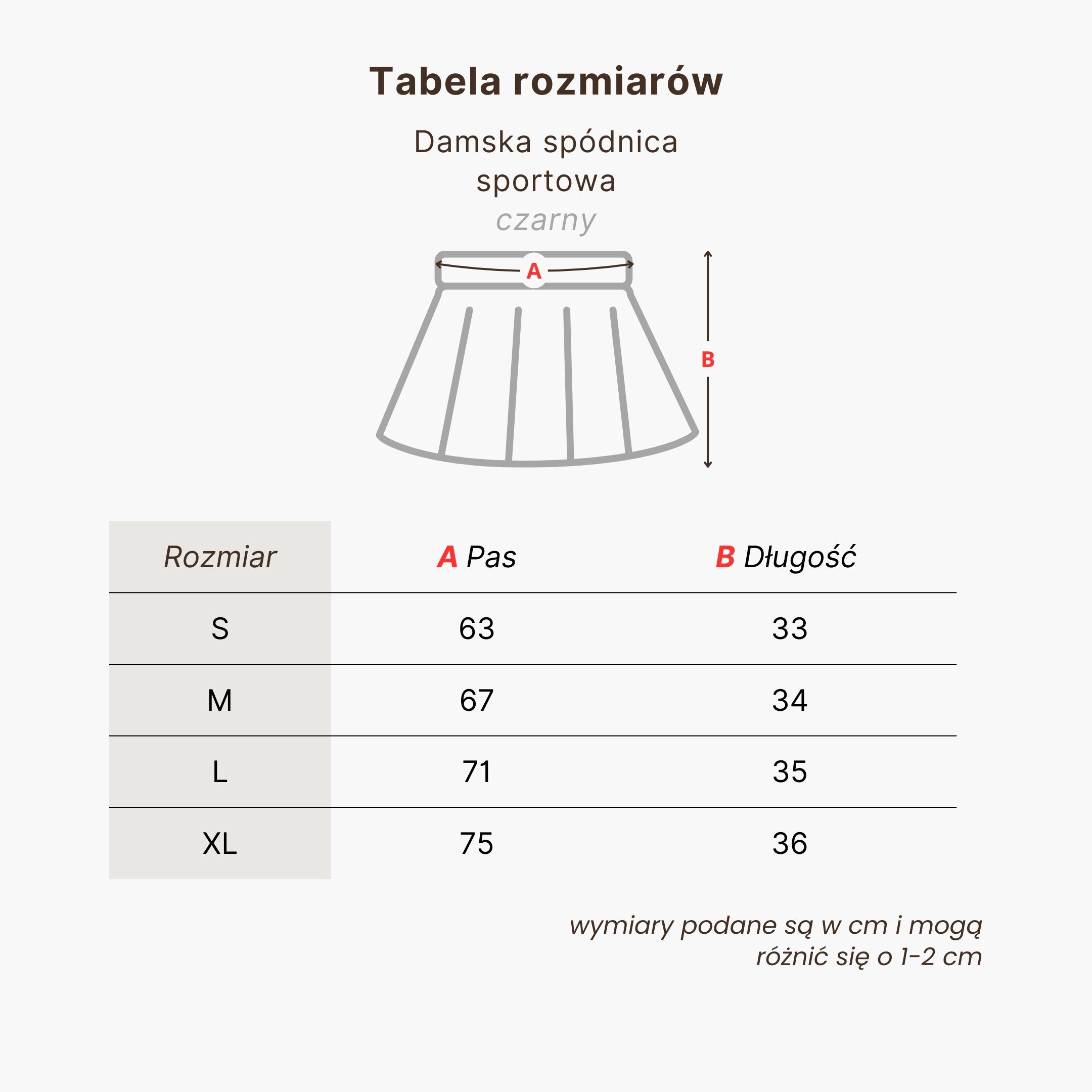 BrainMax dámská sportovní sukně, černá Velikost: M Obrázek