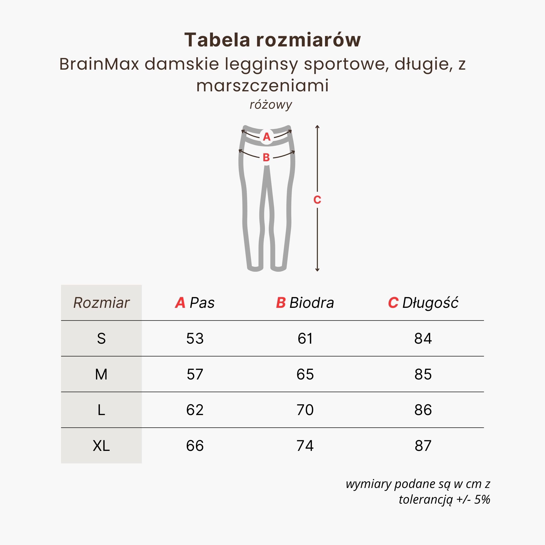 BrainMax dámské sportovní legíny dlouhé s řasením, růžové Velikost: S Obrázek