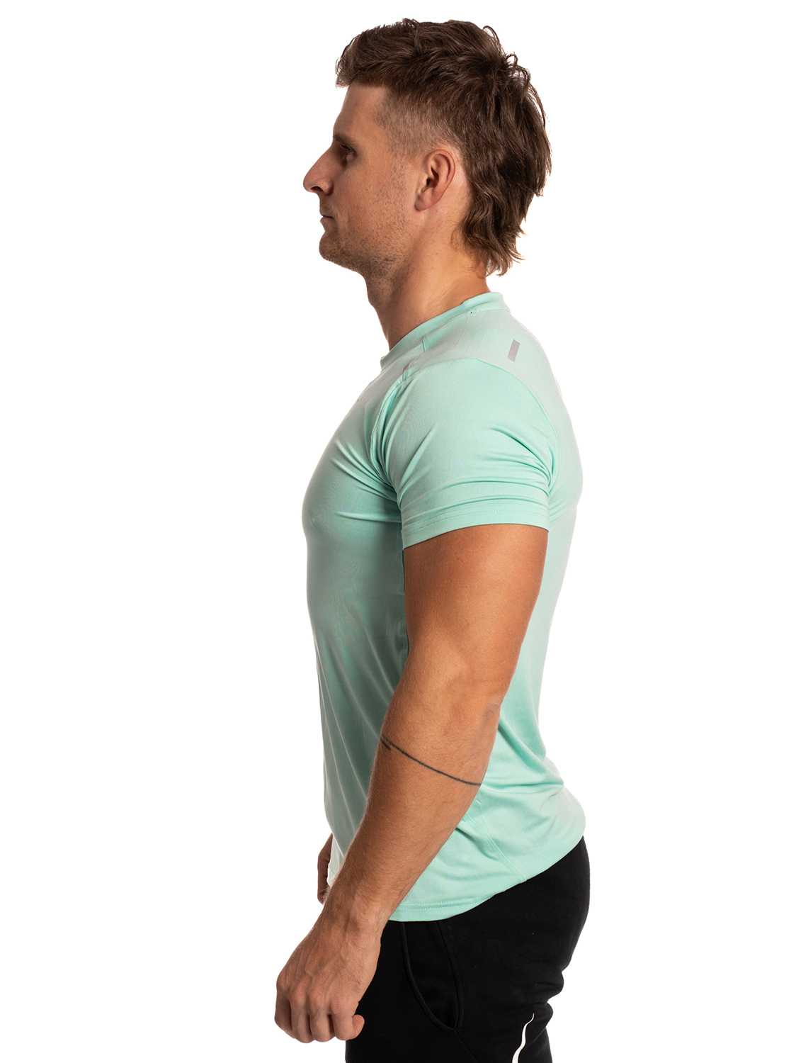 BrainMax pánské fitness triko, zelené Velikost: XL Obrázek