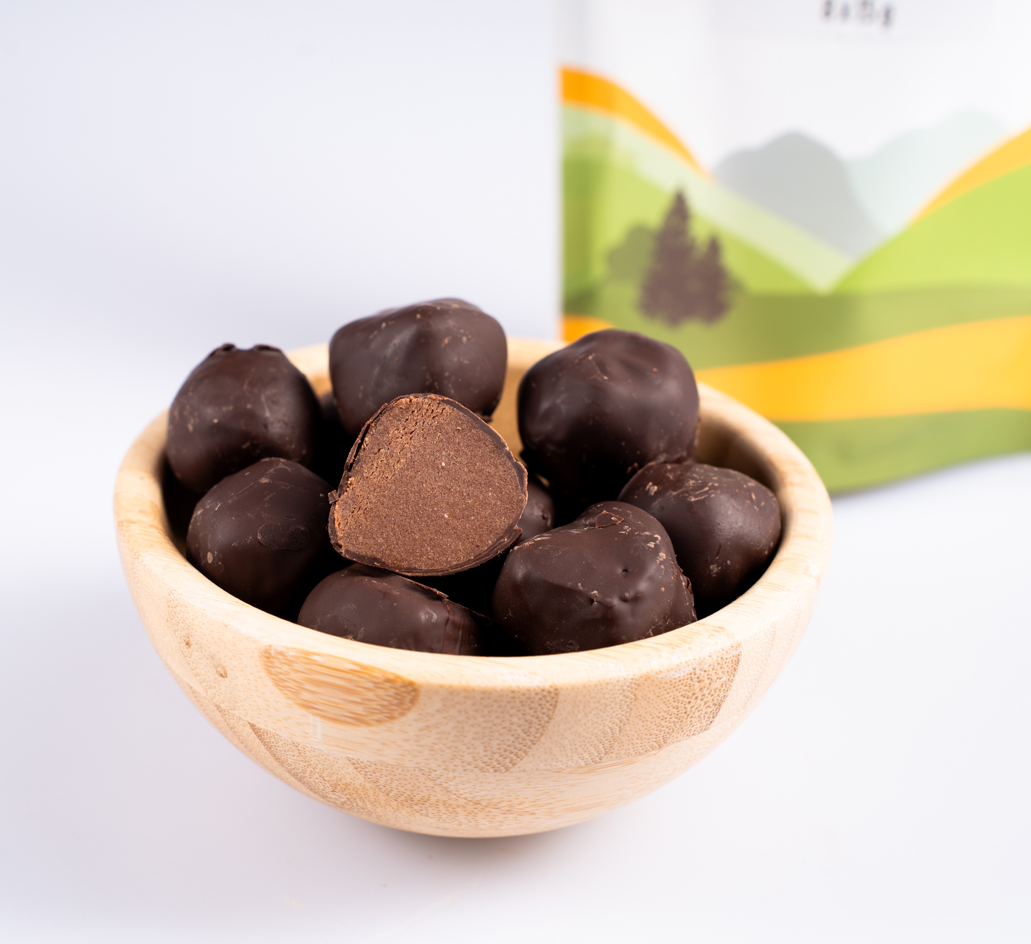BrainMax Pure Protein Balls Brownie, Proteinové kuličky, Brownie, BIO, 8 ks Obrázek