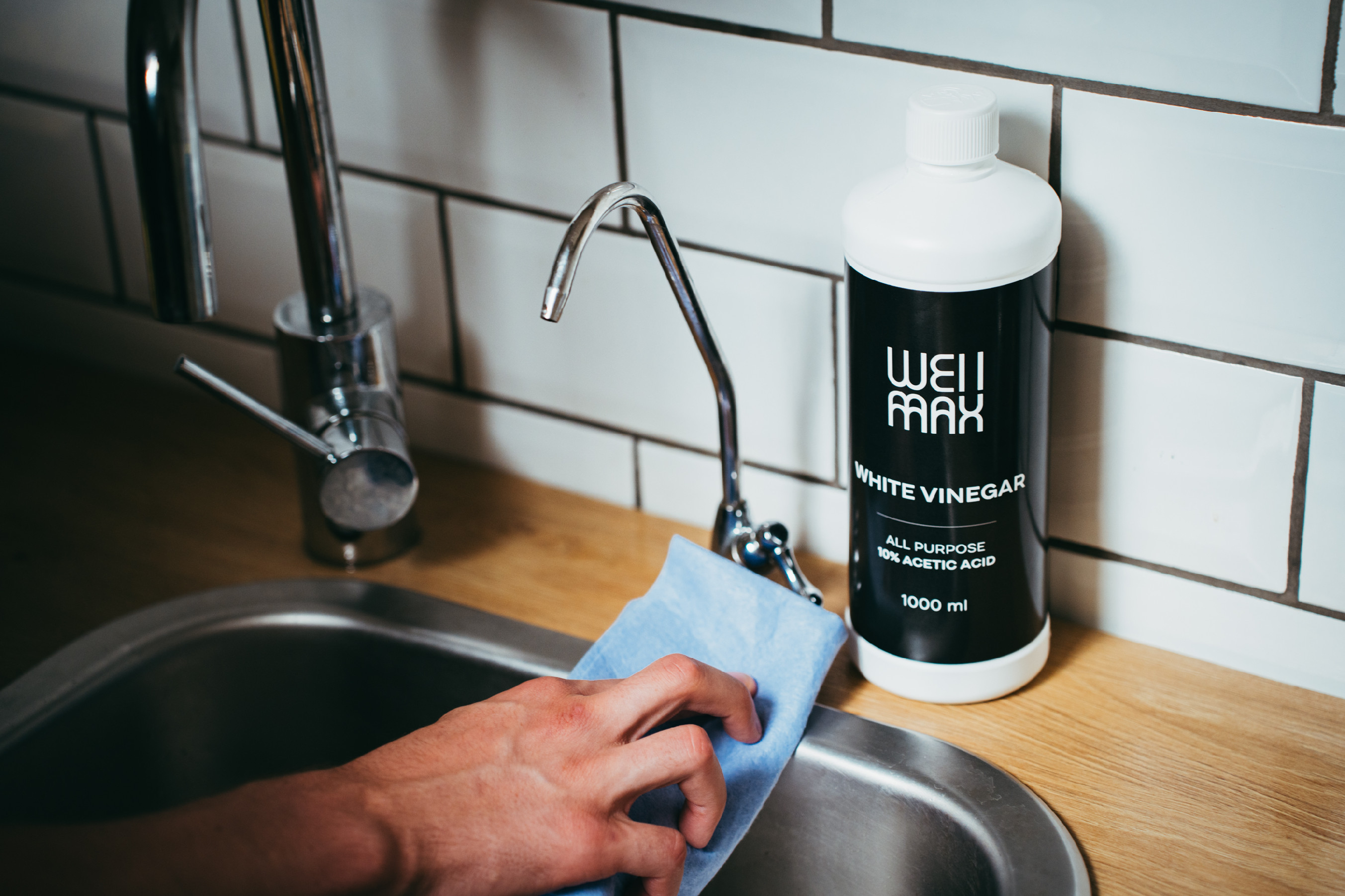 BrainMax Pure WellMax Bílý ocet 10%, 1L Obrázek