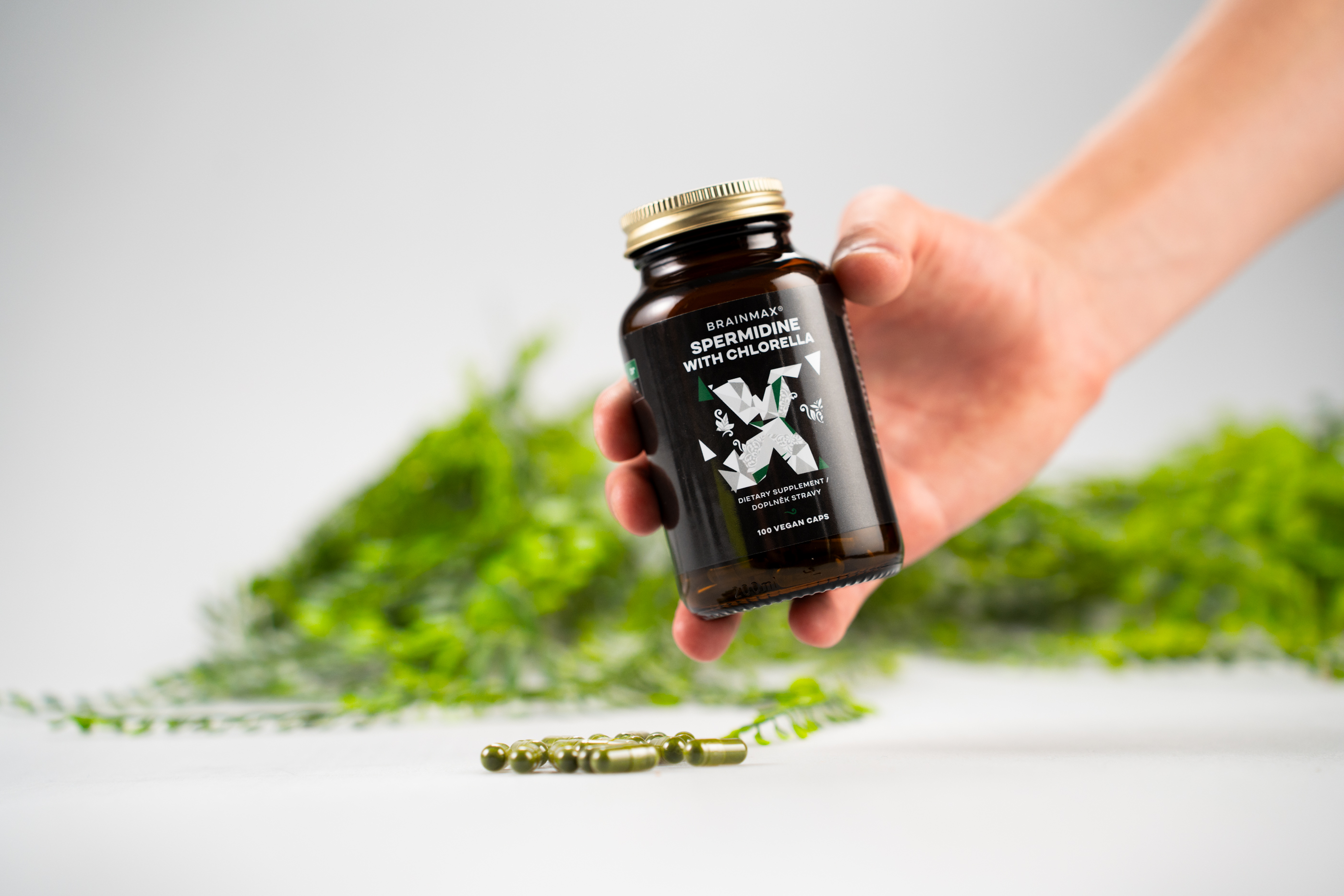 BrainMax Spermidine Chlorella, 100 Kapsułek Roślinnych (zdjęcie 3)