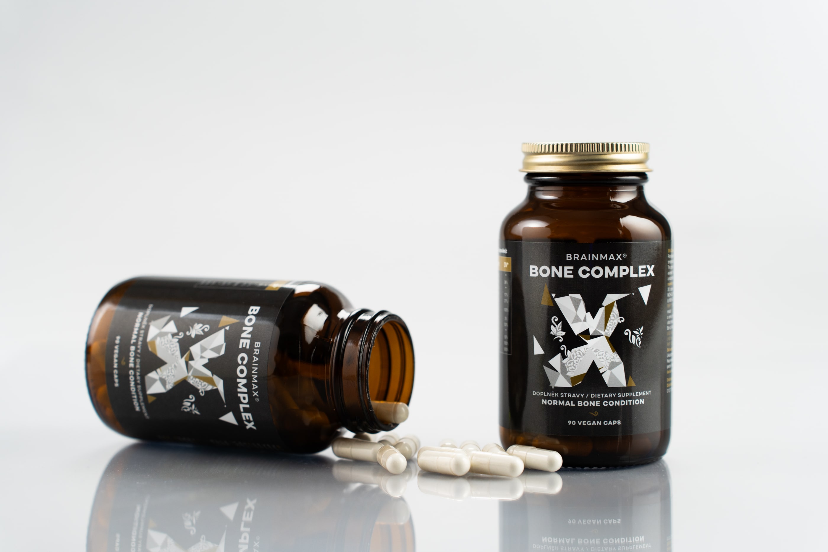 BrainMax Bone Complex, podpora zdraví kostí, 90 rostlinných kapslí Obrázek