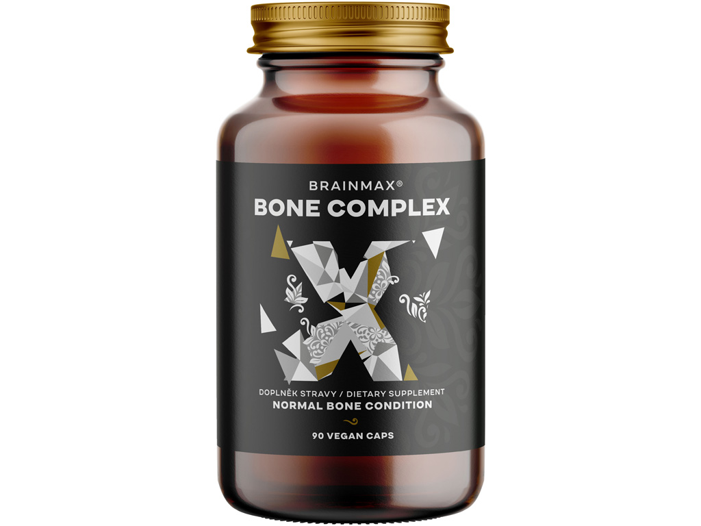BrainMax Bone Complex, wsparcie dla zdrowia kości, 90 kapsułek roślinnych