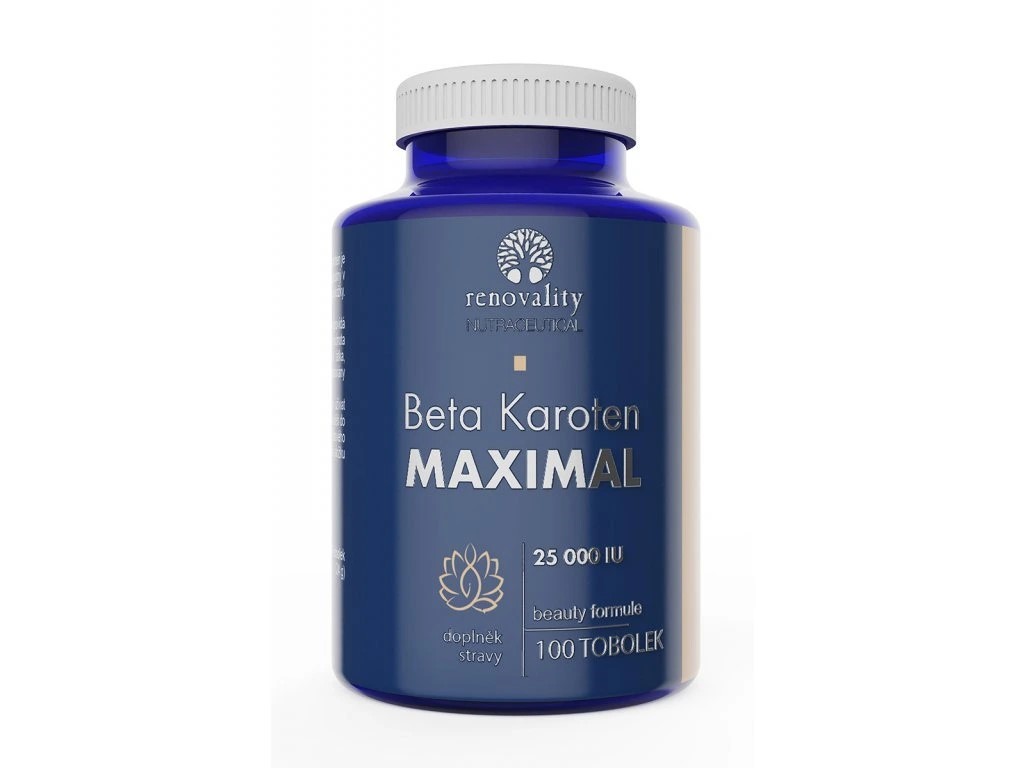 Renowacja - Beta karoten 25000 IU Maksymalnie, 100 kapsułek