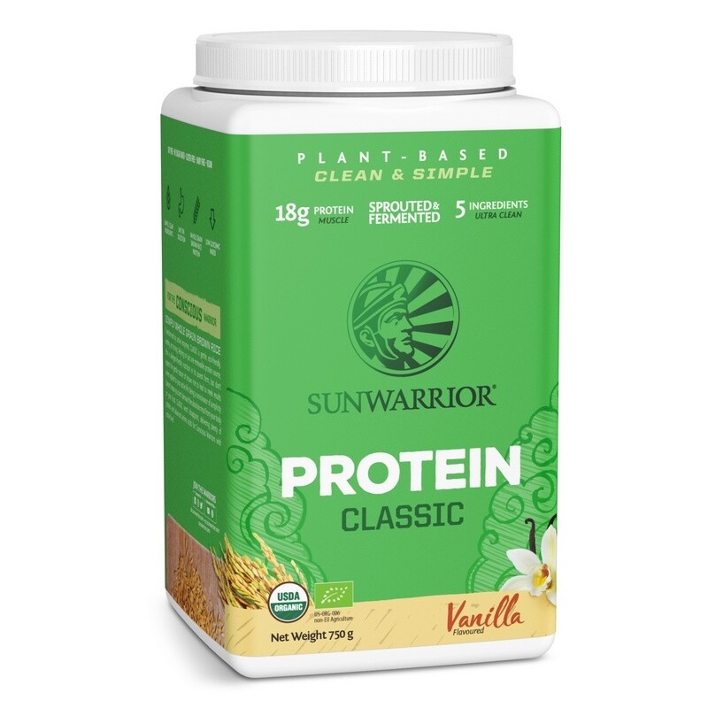 Sunwarrior Protein classic BIO 750 g - vanilka Obrázek