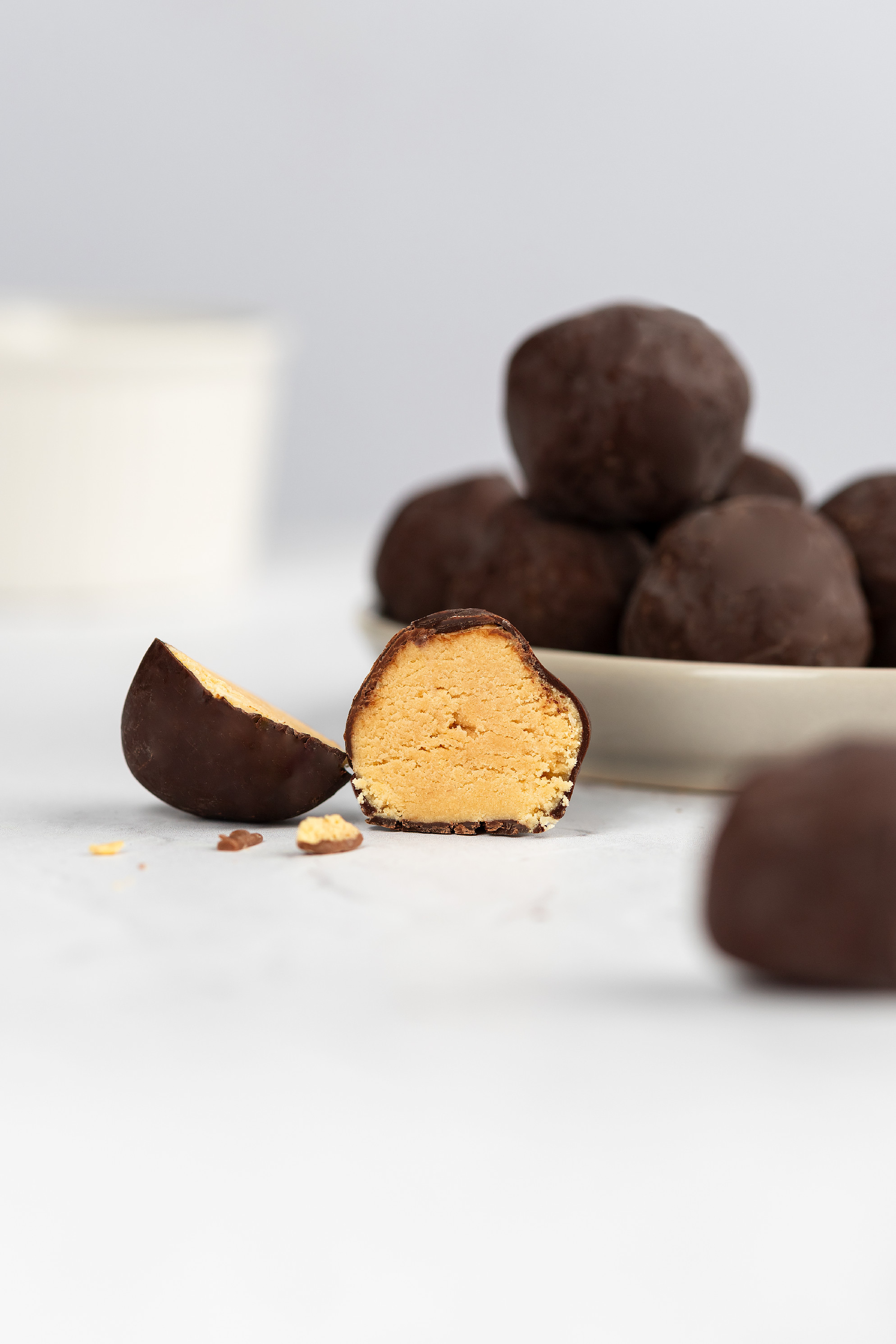 BrainMax Pure Protein Balls Milky Caramel, Proteinové kuličky, Mléčný karamel, BIO, 8 ks Obrázek