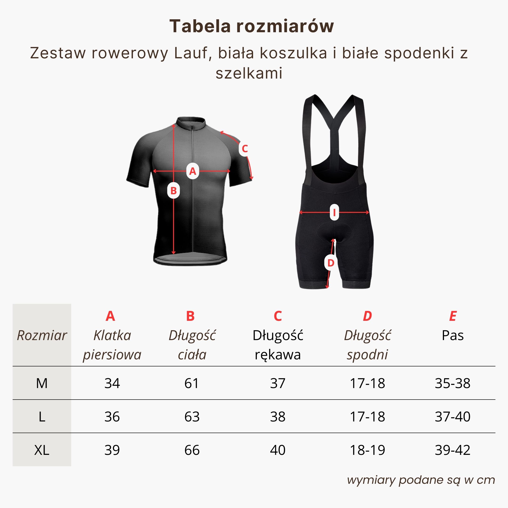 BrainMax LAUF cyklistický set, bílý dres a černé kraťasy se šlemi Velikost: XL Obrázek