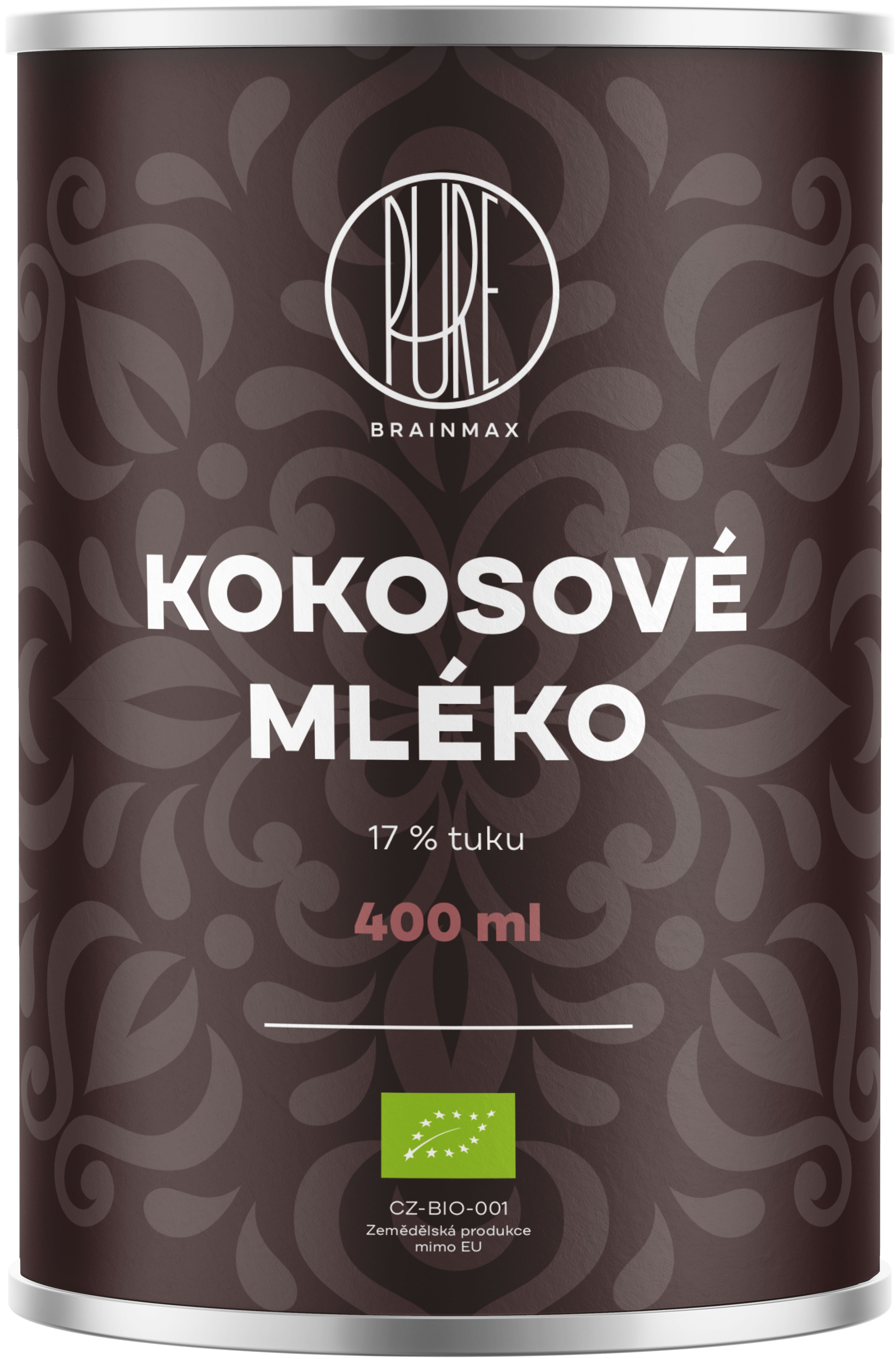 BrainMax Pure Kokosové mléko 17% tuku, BIO, 400 ml