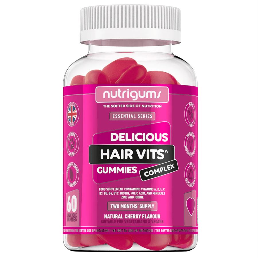 Nutrigums Hair Vitamin Complex, podpora vlasů, 60 želé bonbónů Obrázek