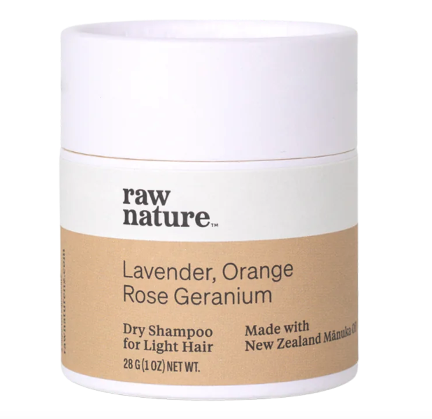 Raw Nature Dry Shampoo For Light Hair, Suchý šampón pro světlé vlasy, 28 g Obrázek