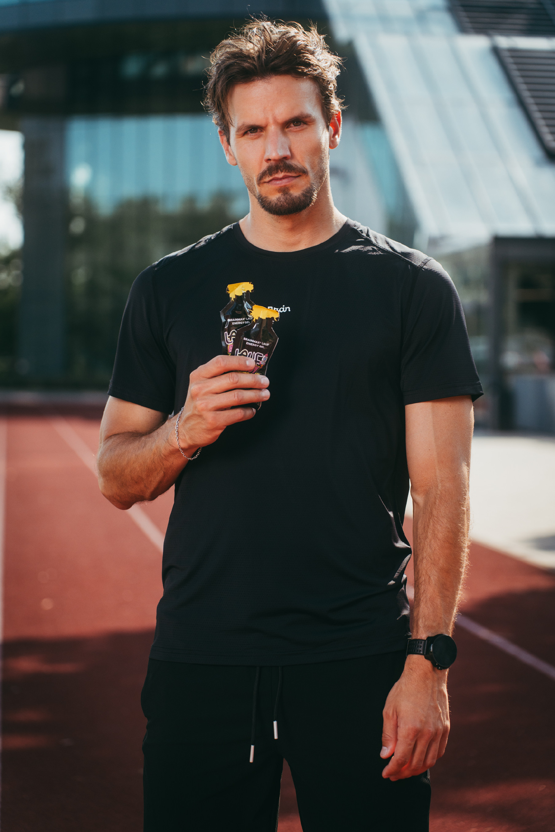 BrainMax LAUF Energy Gels Příchuť: Slaná jahoda bez kofeinu 40 g Obrázek