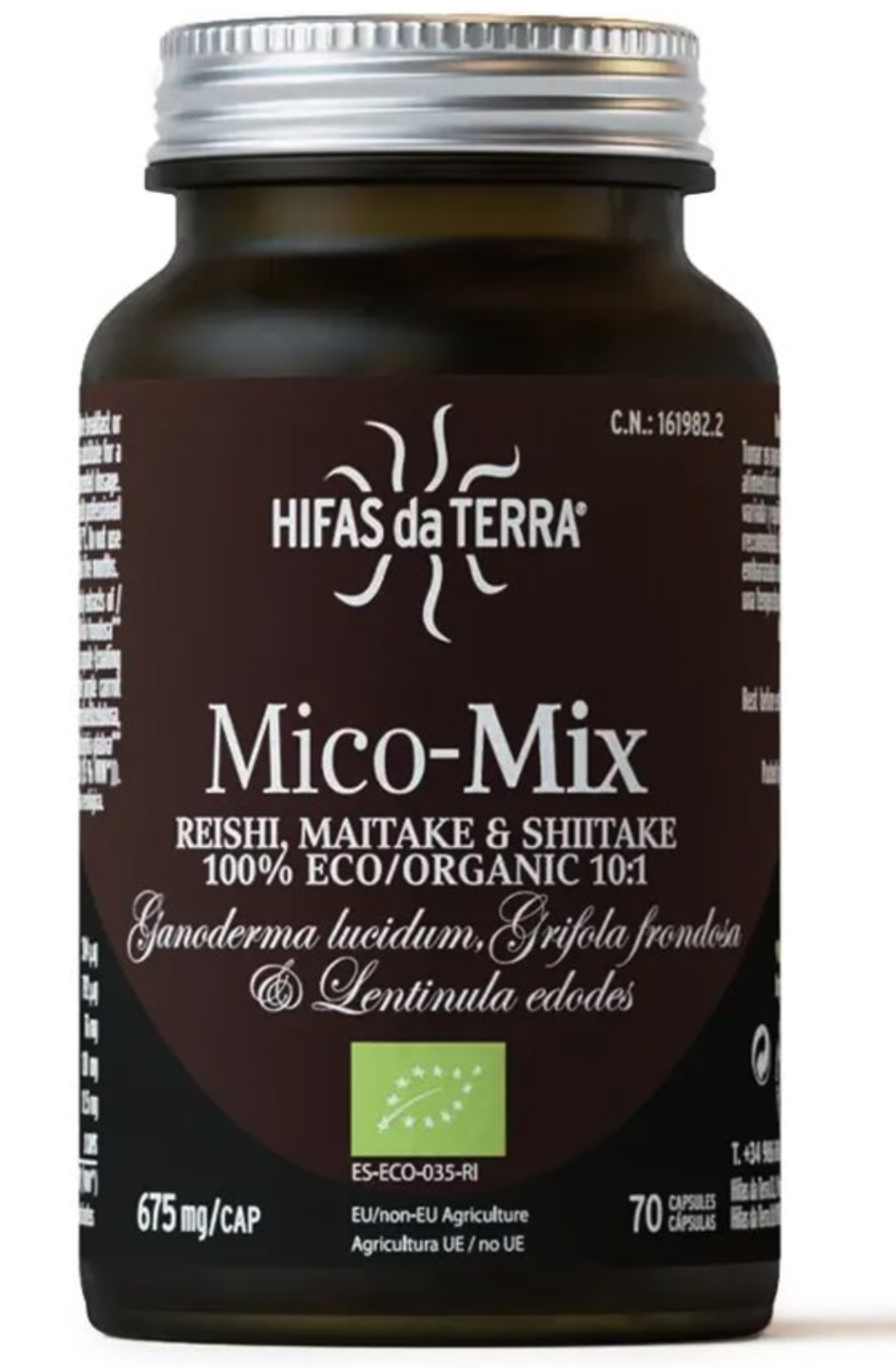 Hifas da Terra Mico-Mix (Reishi, Maitake, Shiitake), BIO, 70 kapslí Obrázek
