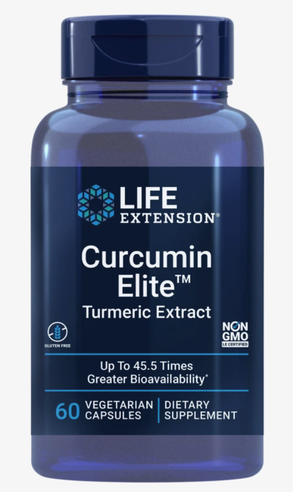 Life Extension Curcumin Elite Turmeric Extract, 500 mg, 60 rostlinných kapslí Obrázek