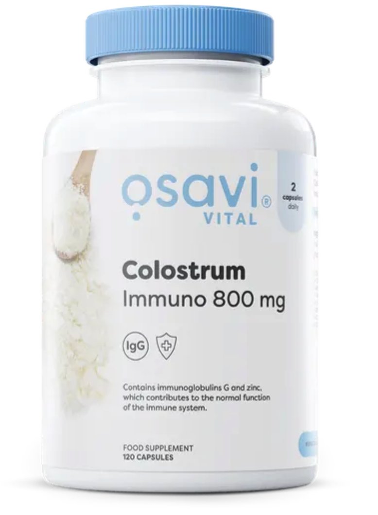 Osavi Colostrum Bovinum Immuno, kravské kolostrum, 800 mg, 120 kapslí Obrázek