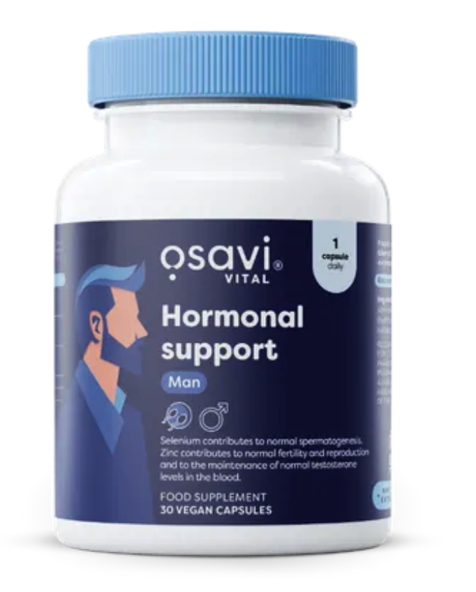 Osavi Hormonal support Man, hormonální podpora pro muže, 30 rostlinných kapslí Obrázek