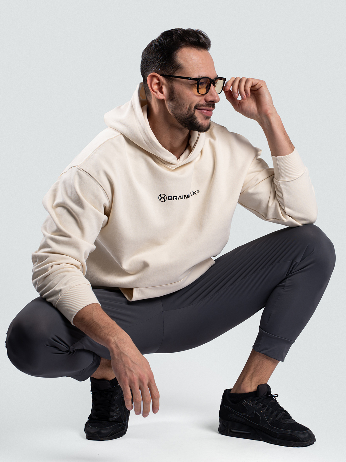 BrainMax pánské sportovní kalhoty BASIC, šedé Velikost: S Obrázek