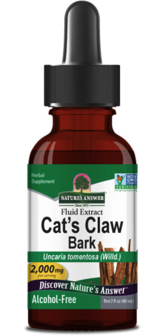 Nature's Answer Cat's Claw Bark, kočičí dráp, 60 ml Obrázek